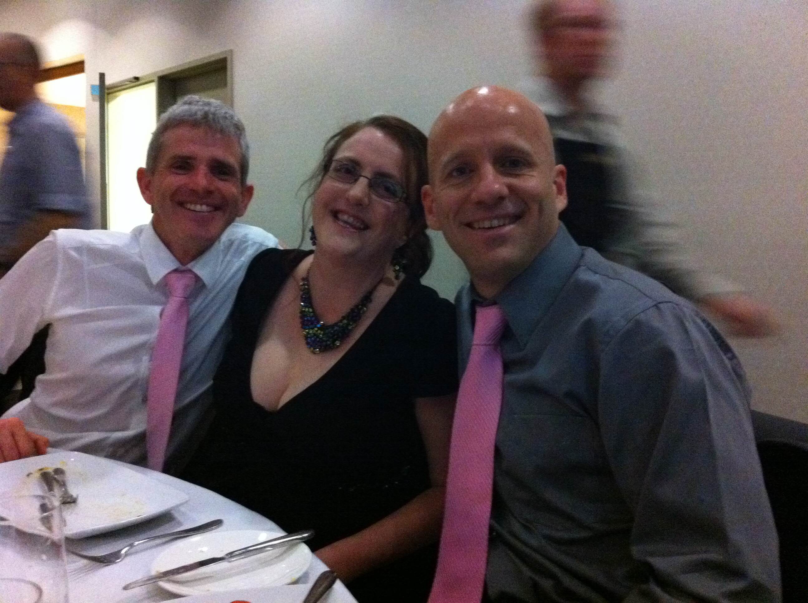 Trentin , Steph and Tobie enjoying the lovely company at our table 
